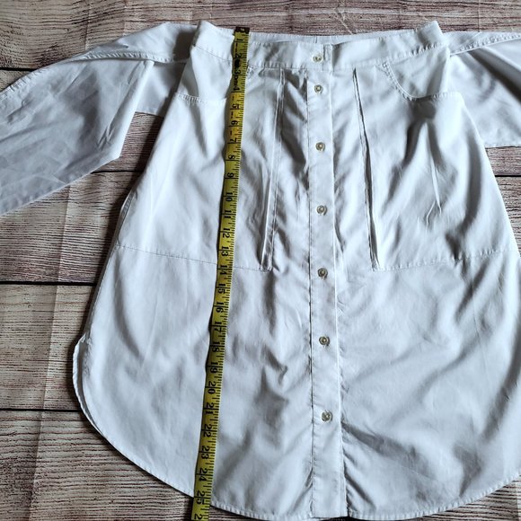 Alexander Wang Sleeve Tied White Skirt Size 4 EUC - Picture 16 of 16